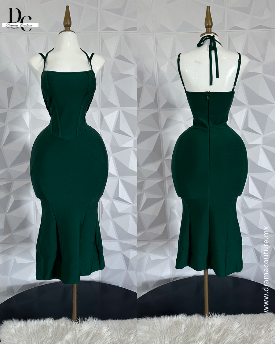 Bandage vestido green